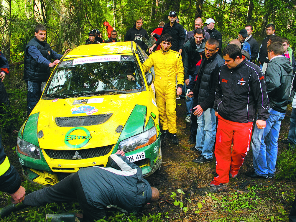 Ral­lijs mū­su ra­jo­nā bei­dzas ne­veik­smī­gi