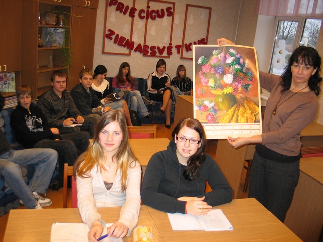 Mājturības stunda Džūkstes vidusskolā