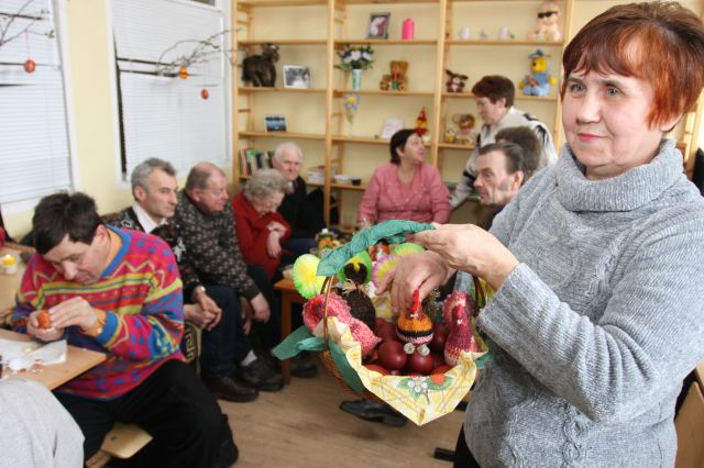 Lieldienu pasākums rajona Neredzīgo biedrībā