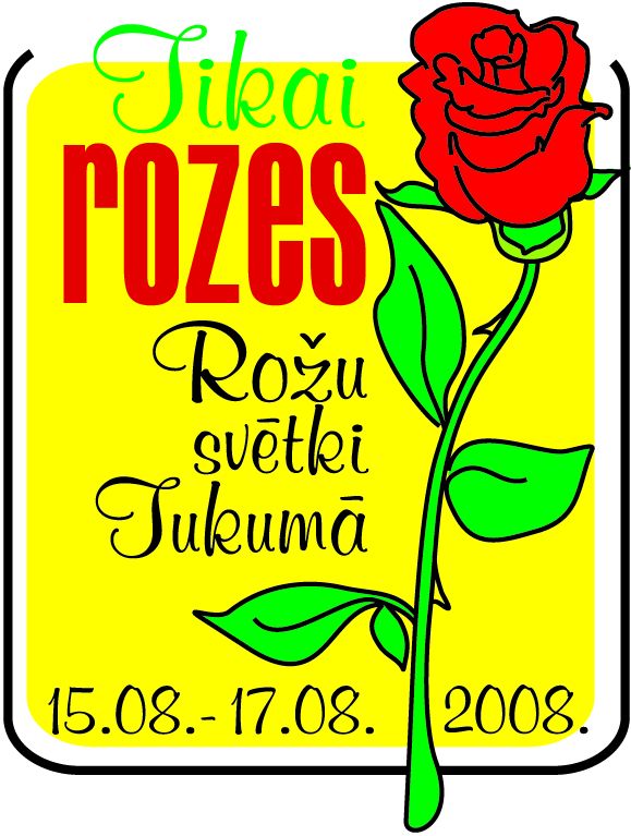 Ar rozēm matos un pie krūts…