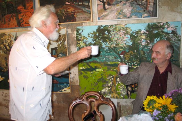 Mākslas darbnīcā «Antīks» atklāta Alberta Pauliņa darbu izstāde