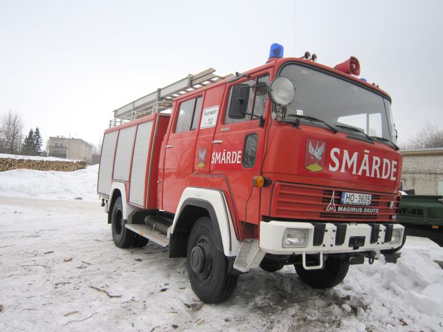 Smārdes pagasts iegādājies ugunsdzēšamo automašīnu