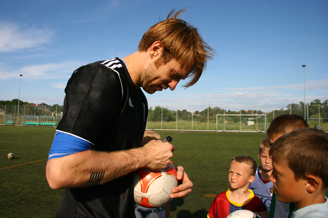 Treniņš kopā ar Latvijas futbola zvaigzni
