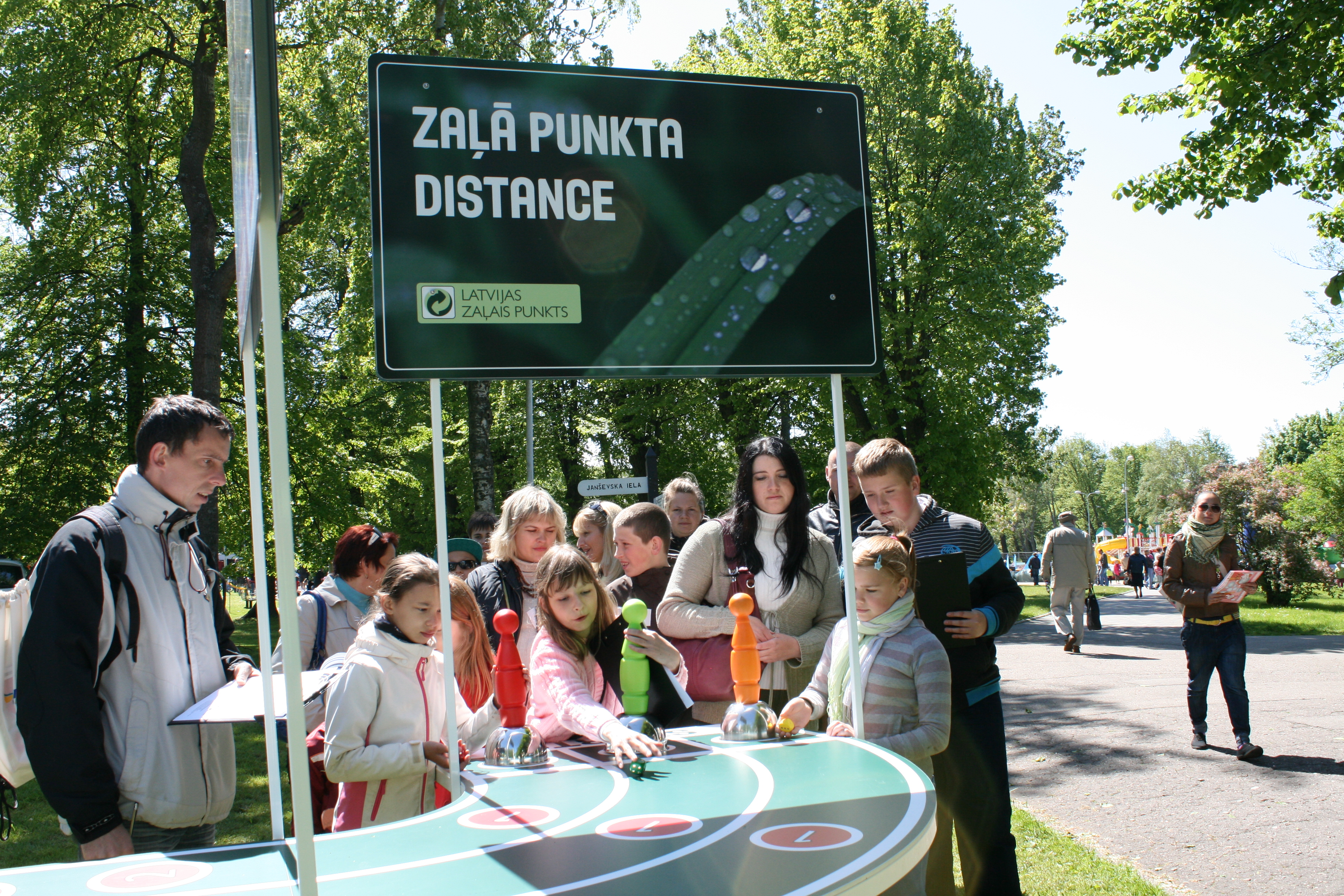 Spēlē «Zaļā punkta distanci» Tukumā