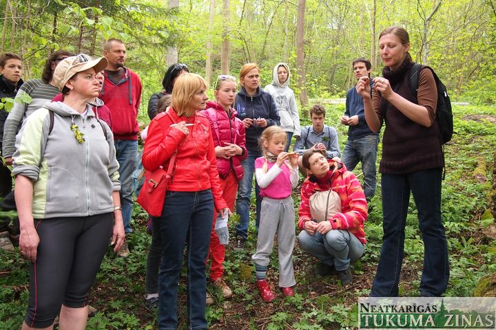Kandavas ģimenes Māmiņdienā iepazīst Imulas dabas taku