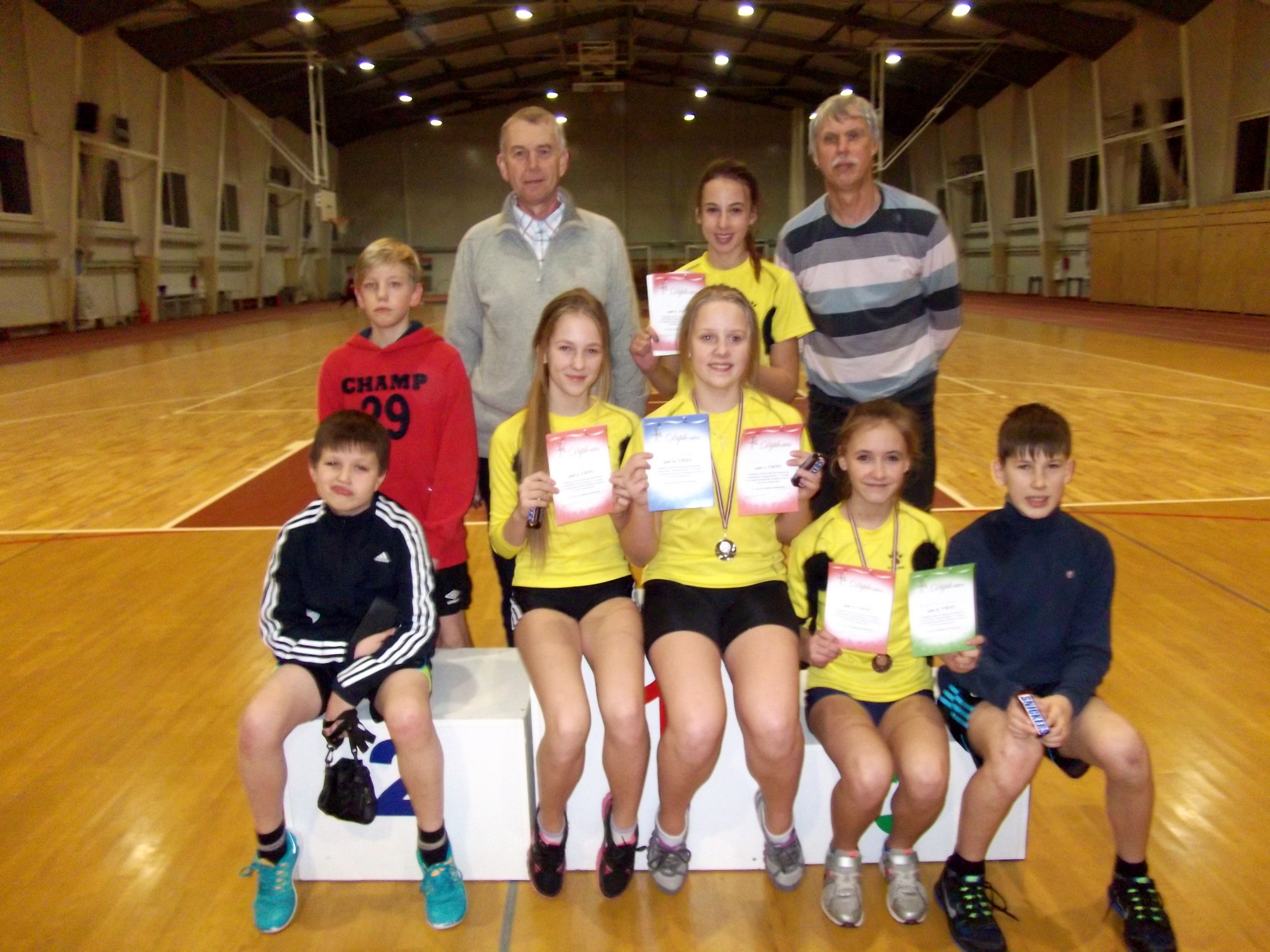 Kandavas jauno vieglatlētu sasniegumi janvārī