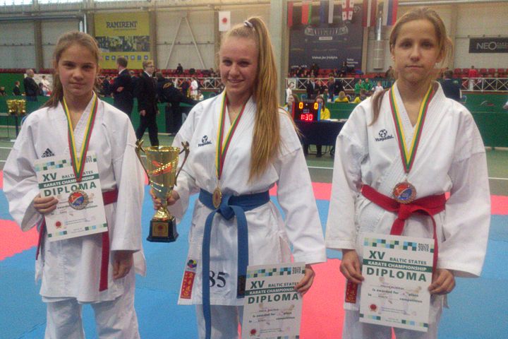 Ar medaļām no Baltijas karatē čempionāta