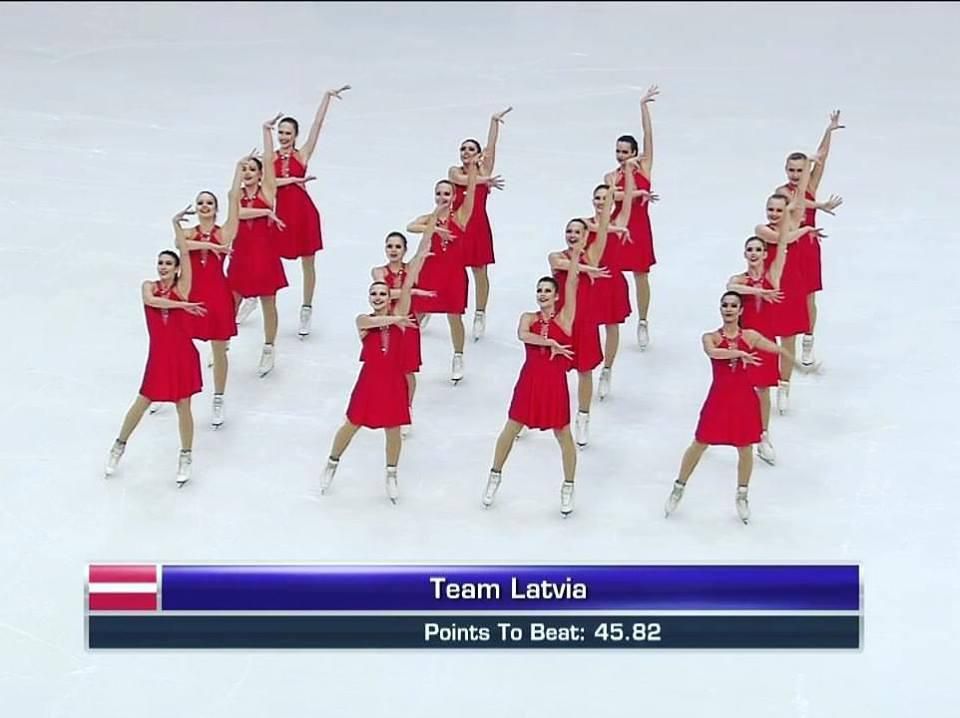 Tukumnieces Pasaules sinhronās slidošanas čempionātā /FOTO, VIDEO/