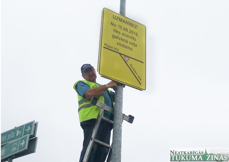 Durbes iela Tukumā vairs nebūs galvenā