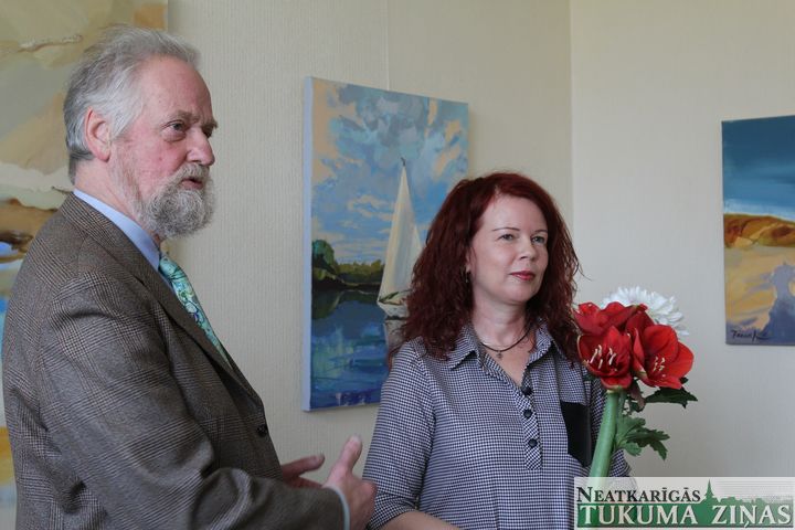 Lapmežciemā atklāta Ērikas Kumerovas izstāde /FOTO/