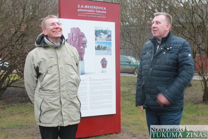 Ārlietu ministrs Tukumā runā par Meierovica pieminekli un ārpolitiku 
