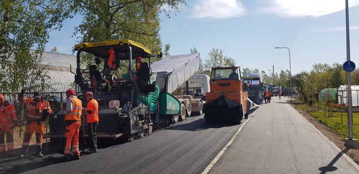 Stacijas ielā Tukumā  – asfalta segums