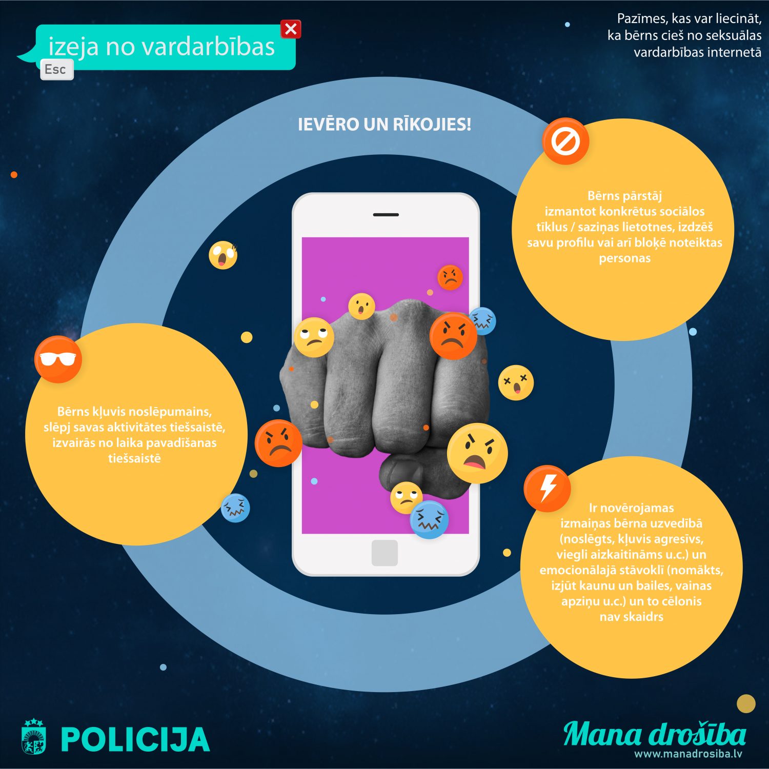 Aicina sargāt bērnus no svešiniekiem  internetā