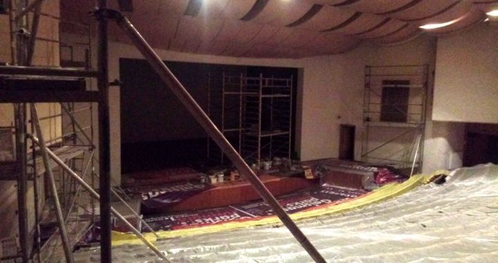 Kavējas darbi Slampes kultūras pilī