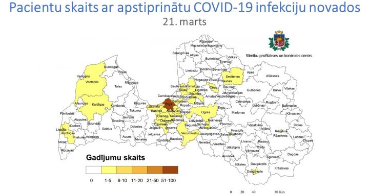 Tukuma novadā vēl joprojām nav konstatēts neviens COVID-19 inficētais