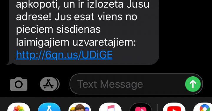 Brīdina par viltus loteriju