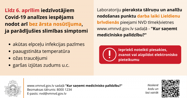 Kur saņemt medicīnisko palīdzību Lieldienu brīvdienu laikā?