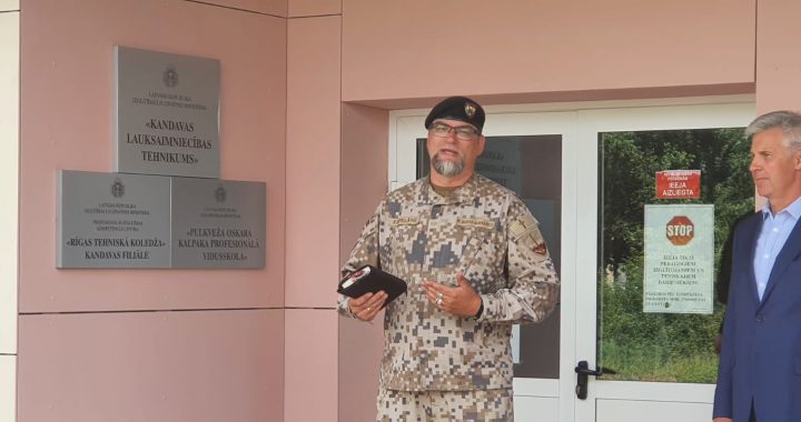 Kandavā atvērta Pulkveža Oskara Kalpaka profesionālo vidusskola