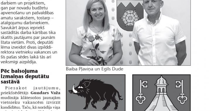 Turpinot novadu apvienošanos…