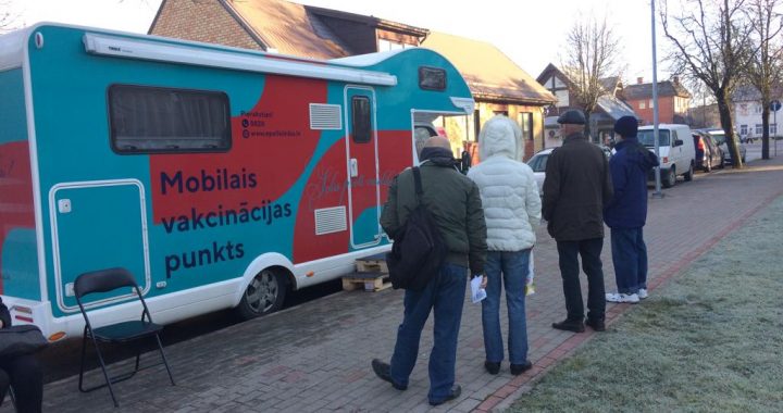 Šodien, 9. novembrī, Tukumā un Engurē piestāj mobilais vakcinācijas punkts