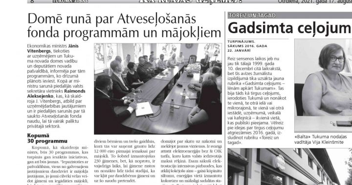 Kā klājas uzņēmēj?