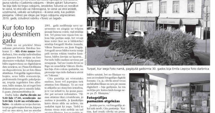 Kur foto top jau desmitiem gadu