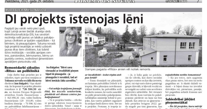 DI projekts īstenojas lēni 