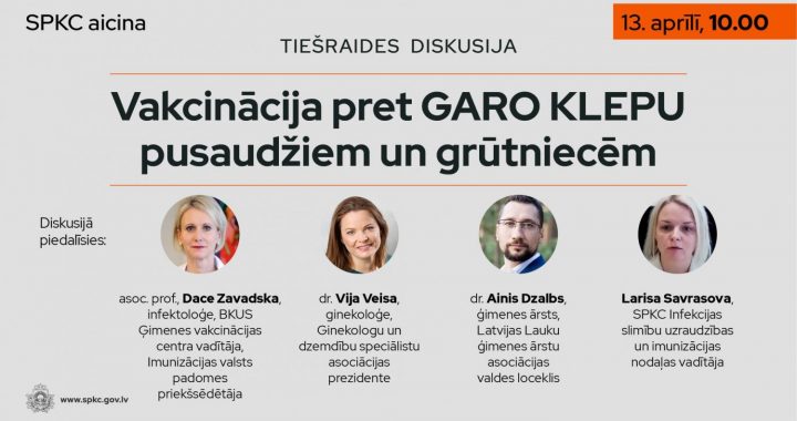 Tiešaistē stāstīs par garo klepu