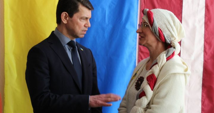 Tukumā viesojas eiroparlamentāriete Dace Melbārde un Ukrainas vēstnieks Latvijā Oleksandrs Miščenko