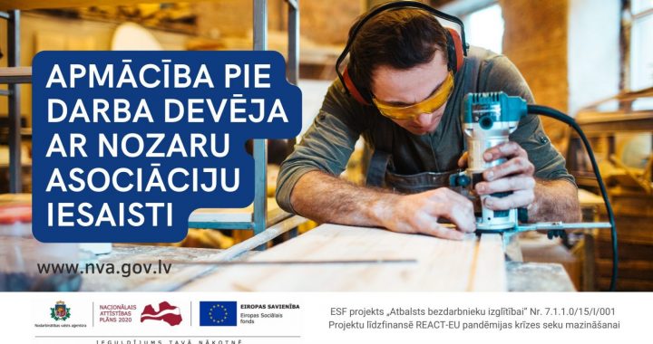 Aicina  pieteikties  vajadzīgo darbinieku praktiskai apmācībai pie darba devējiem