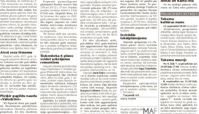 Lemj par darbiem un dažādām aktualitātēm