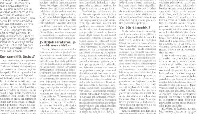 Par bērnu aprūpi un neskaidrībām dzīvokļu rindā