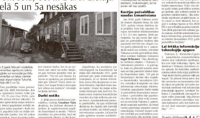 Skolu pārbūves projekti nav aizmirsti