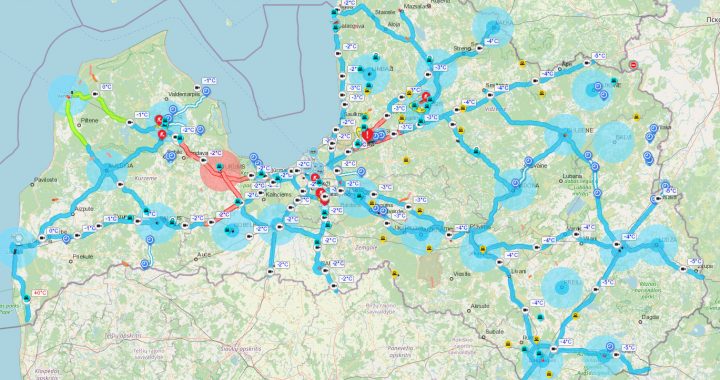 Apgrūtināta braukšana visā Latvijā/informācija atjaunota 12.15/