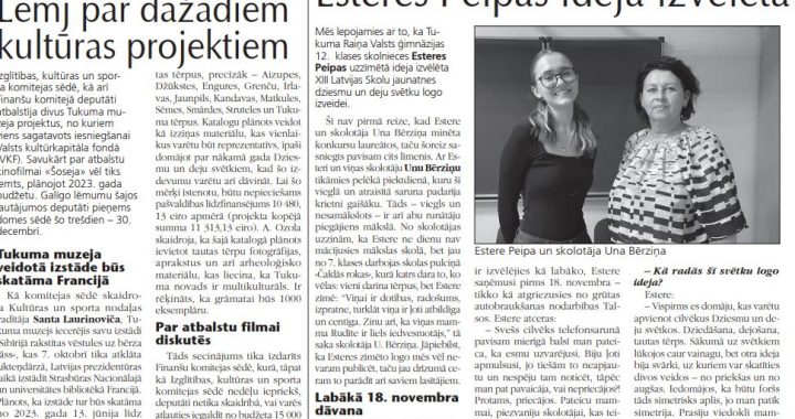 Lemj par dažādiem kultūras projektiem