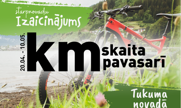 Aicina piedalīties starpnovadu pārvietošanās izaicinājumā «Km skaita pavasarī»
