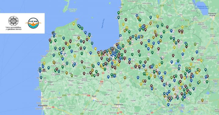Melno punktu karte – noslīkst visā Latvijā