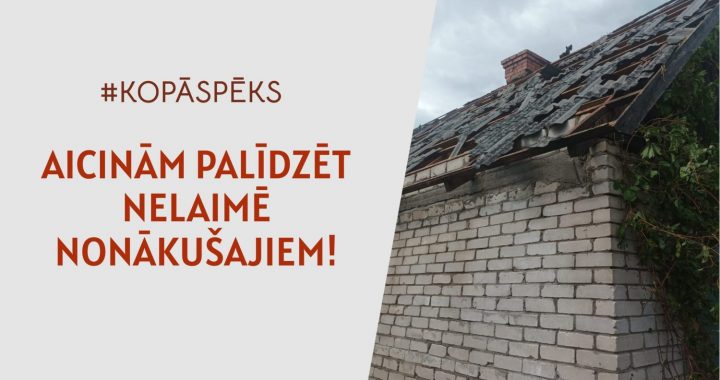 Aicina palīdzēt nelaimē nonākušajiem