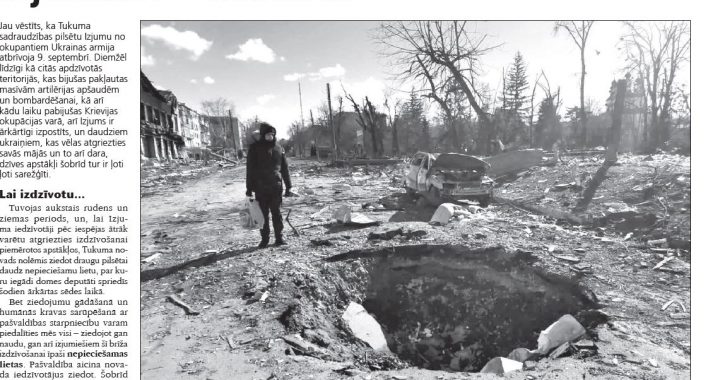 Aicina ziedot sadraudzības pilsētai – Izjumam Ukrainā 