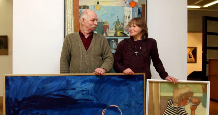 Ilzes un Alberta Pauliņu izstāde Latvijas Mākslinieku savienības galerijā