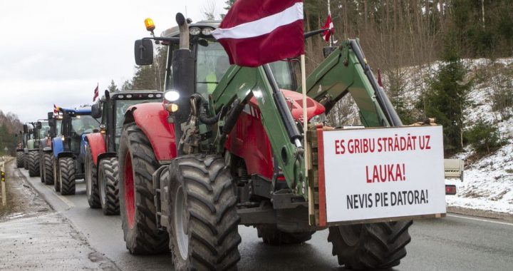 Lauksaimnieku protesta akcija Tukuma pusē