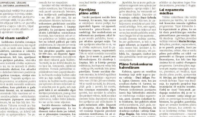 Par naudu un plānošanu