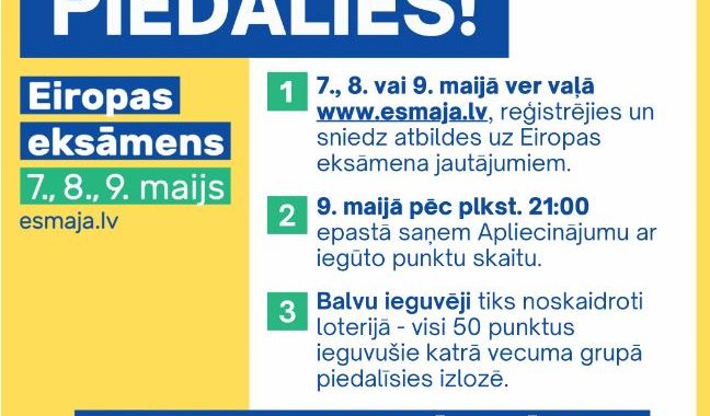 9. maijā Latvijā plaši atzīmē Eiropas dienu