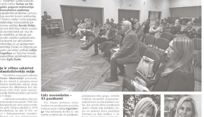 Jādomā par darbiem pagastu attīstībā