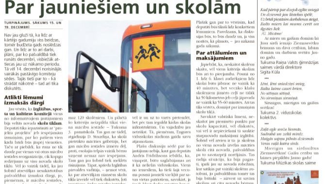 Par jauniešiem un skolām