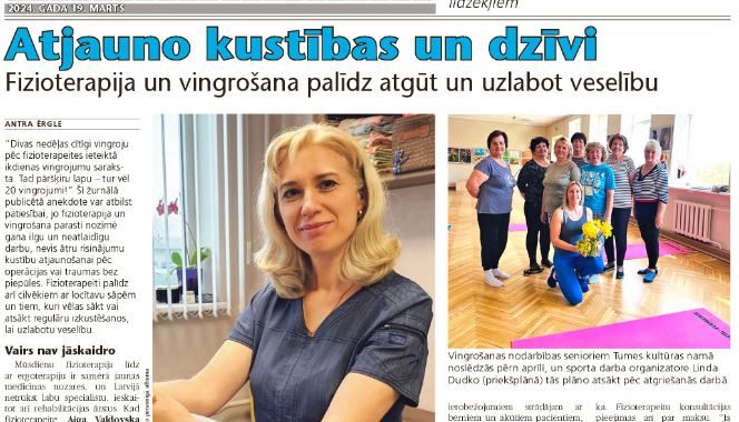 Atjauno kustības un dzīvi