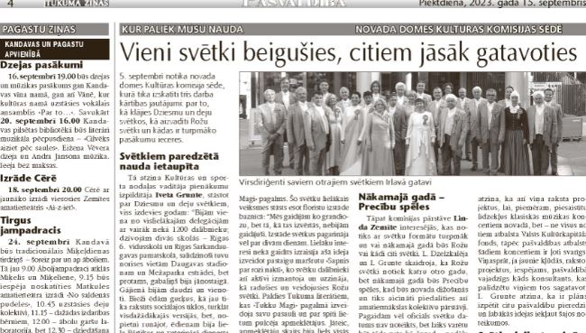 Vieni svētki beigušies, citiem jāsāk gatavoties