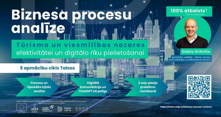 Sāc sezonu pārliecinoši – apmācības tūrisma un viesmīlības jomas uzņēmumiem