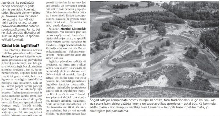 Par skolām un dažāda mēroga sacensībām