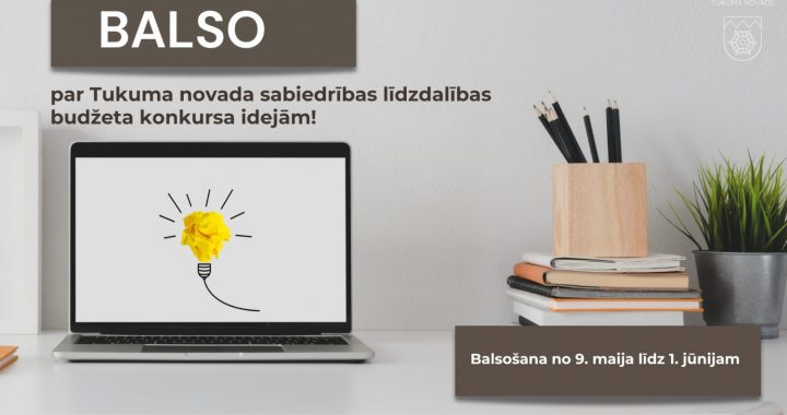 Iespēja nobalsot par līdzdalības budžeta projektu idejām